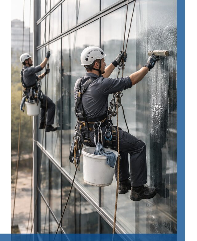 Мойка сплошного остекления в Добрянке, заказать от 303 р.| ВЫСОТНИК-Дбр