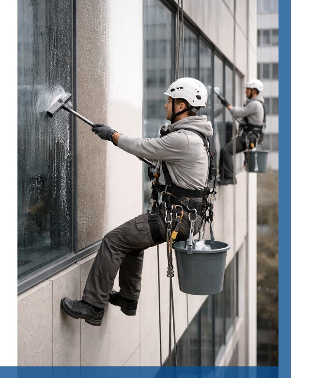 Мойка фасадов зданий в Добрянке под ключ от 354 р. | ВЫСОТНИК-Дбр