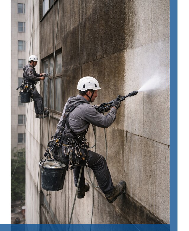 Очистка фасада от копоти в Добрянке от 253 р. | ВЫСОТНИК-Дбр