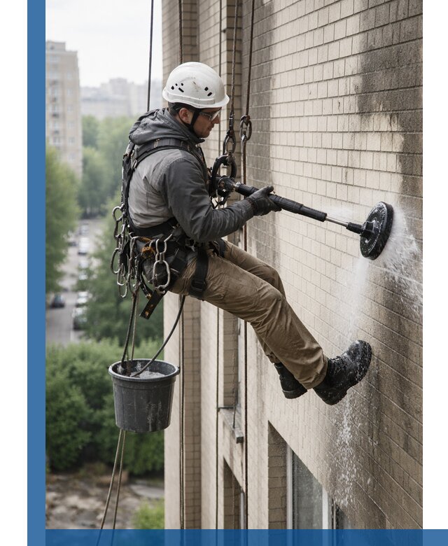 Очистка фасада от копоти в Добрянке профессионально и безопасно