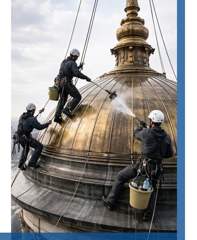 Мойка куполов и шпилей в Добрянке от 8082 р. - заказать | ВЫСОТНИК-Дбр