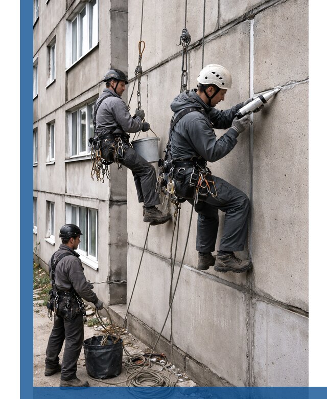 Герметизация межпанельных швов в Добрянке с гарантией герметичности
