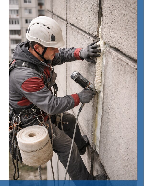 Утепление межпанельных швов в Добрянке от 707 р. | ВЫСОТНИК-Дбр