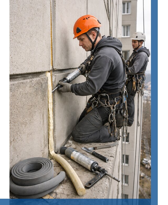 Теплый шов межпанельные швы в Добрянке от 707 р. | ВЫСОТНИК-Дбр