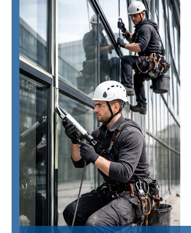 Герметизация витражных швов в Добрянке для зданий и фасадов