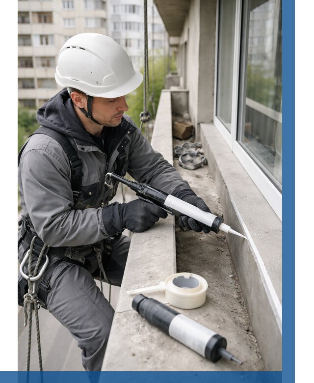 Герметизация швов лоджии в Добрянке от 4546 р. | ВЫСОТНИК-Дбр