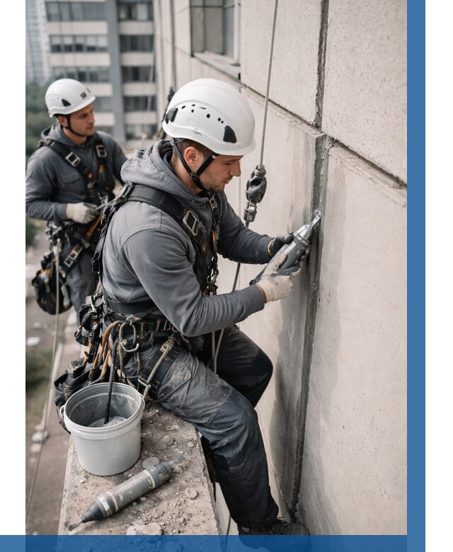 Ремонт деформационных швов здания в Добрянке от 1010 р. | ВЫСОТНИК-Дбр