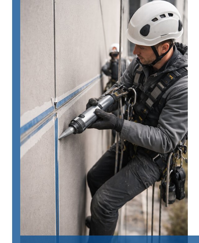 Герметизация стыков фасадных панелей в Добрянке качественно и быстро