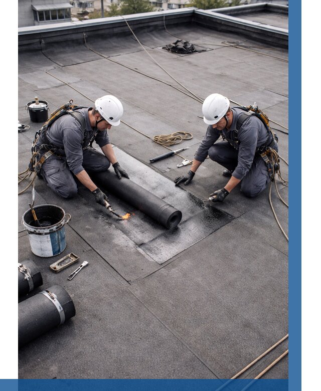 Ремонт мягкой кровли под ключ в Добрянке от 707 р. | ВЫСОТНИК-Дбр