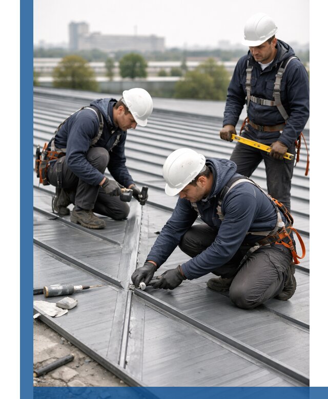 Ремонт фальцевой кровли в Добрянке срочно и качественно