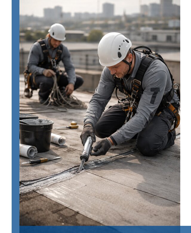 Аварийное и капитальное устранение протечек кровли в Добрянке