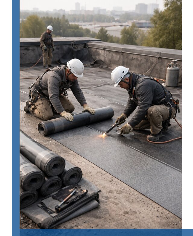 Монтаж мягкой кровли в Добрянке профессионально и надежно