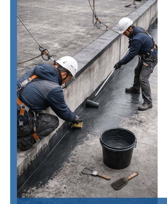 Гидроизоляция кровли жидкой резиной профессионально в Добрянке