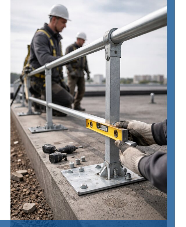 Монтаж кровельного ограждения в Добрянке от 1212 р. | ВЫСОТНИК-Дбр