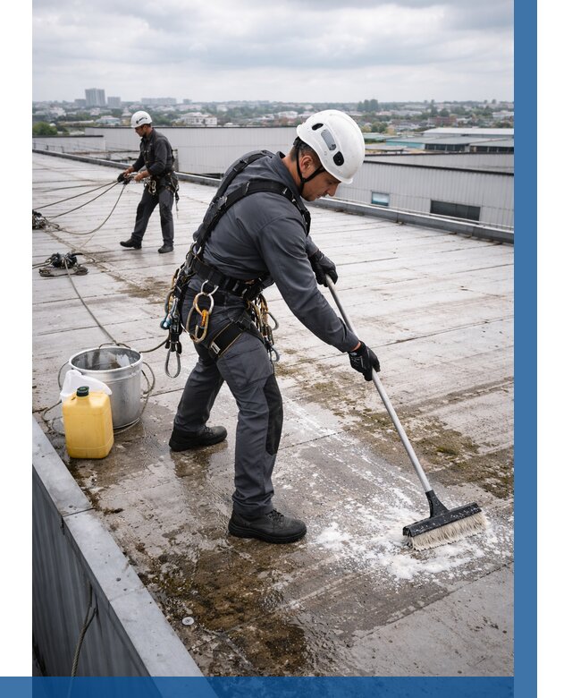 Очистка крыши по графику в Добрянке от 7577 р. | ВЫСОТНИК-Дбр