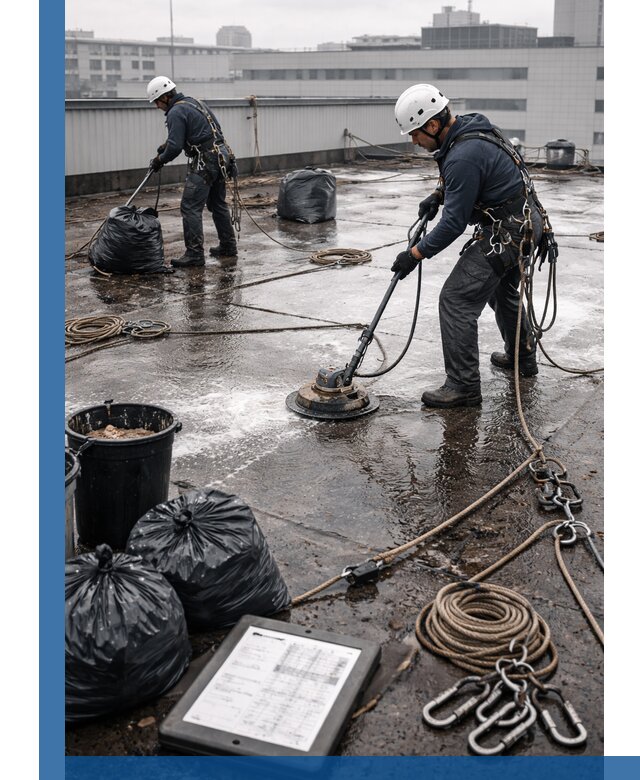 Плановая очистка кровли по графику в Добрянке для безопасности