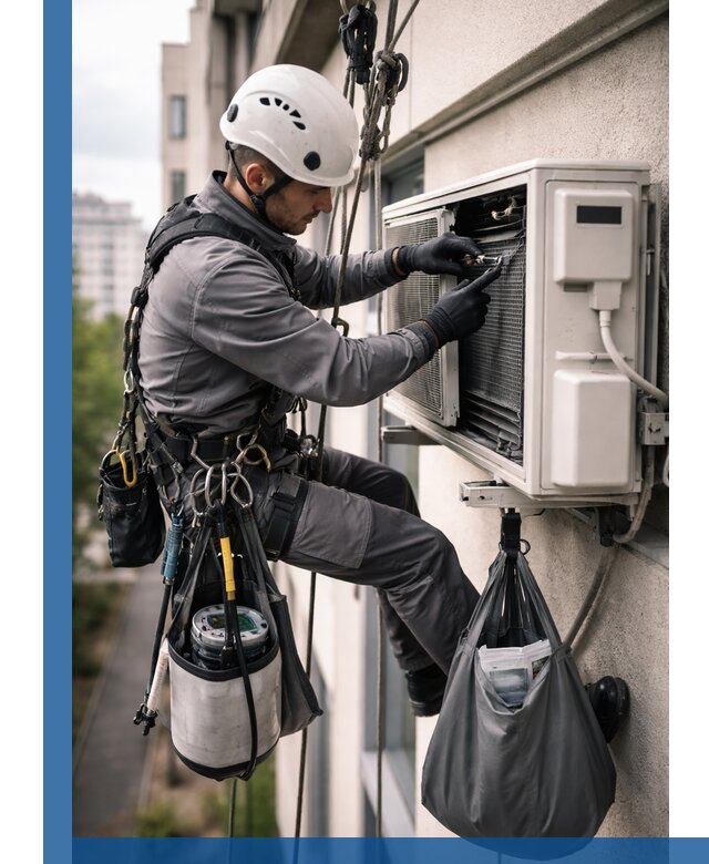 Обслуживание внешнего блока кондиционера в Добрянке профессионально