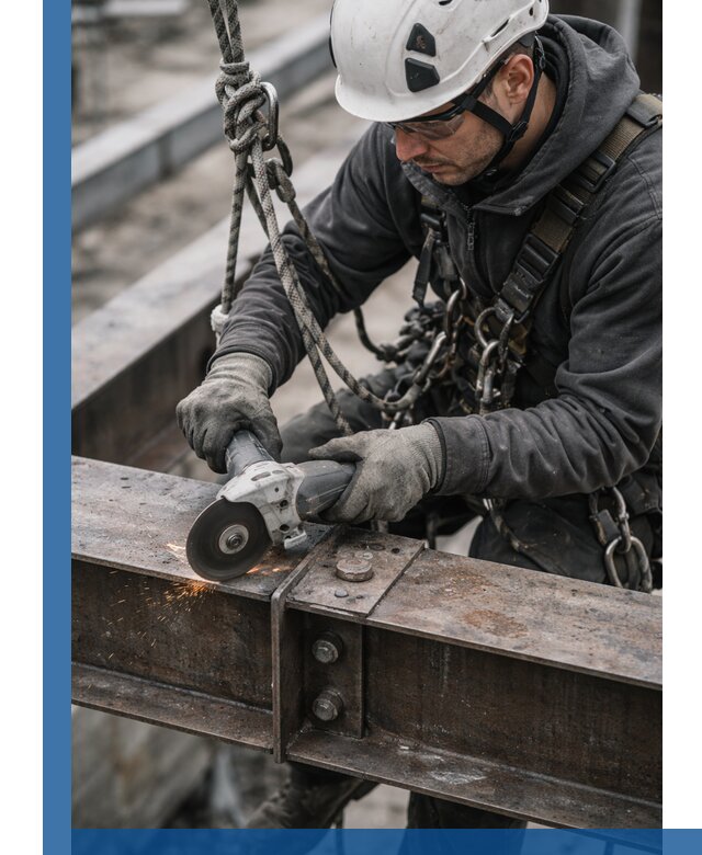 Резка металла на высоте в Добрянке для зданий и конструкций