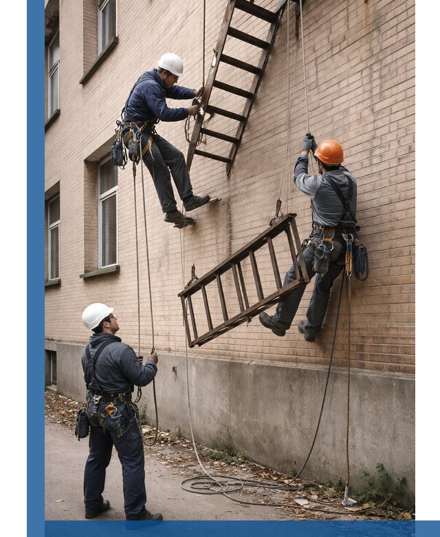 Демонтаж пожарной лестницы в Добрянке быстро и безопасно