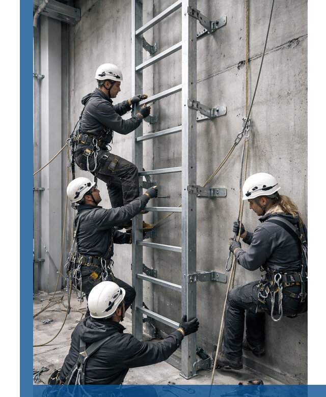 Монтаж металлических лестниц в Добрянке под ключ со гарантией