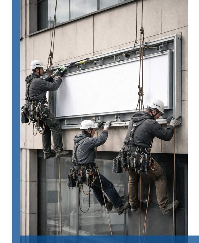 Профессиональный монтаж светового короба под ключ в Добрянке