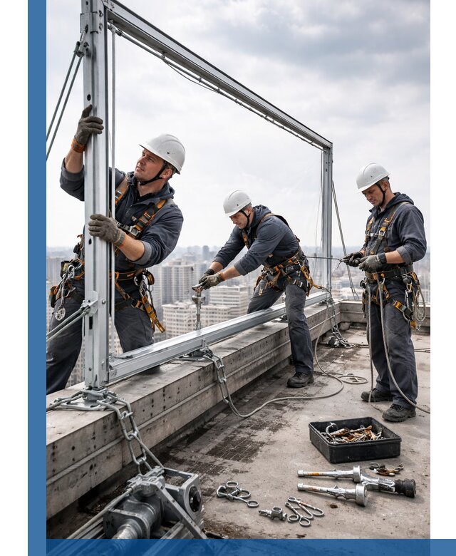 Монтаж крышных рекламных конструкций под ключ в Добрянке