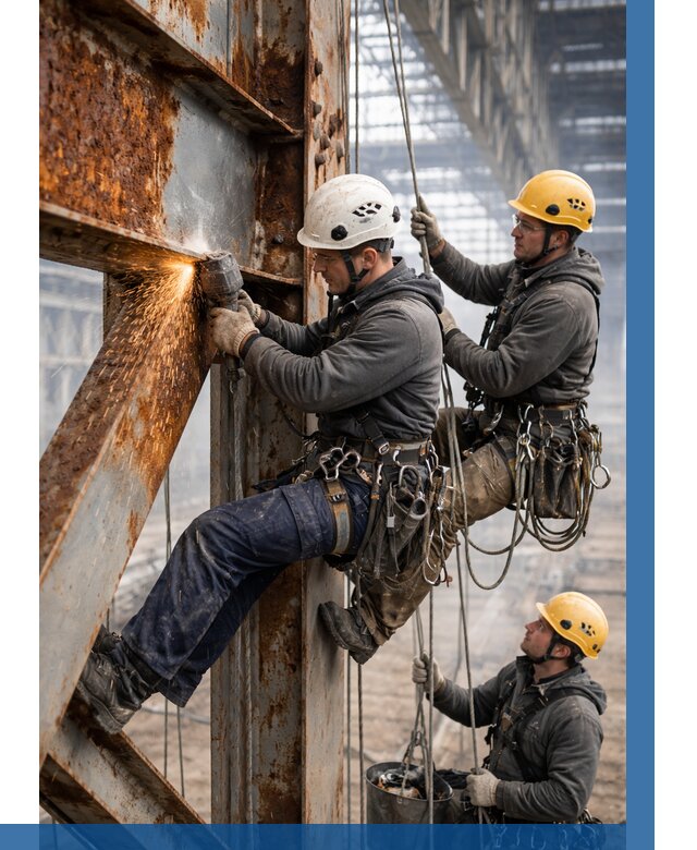 Зачистка металла от ржавчины в Добрянке от 354 р. | ВЫСОТНИК-Дбр