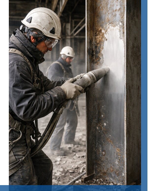 Удаление старой краски с металла в Добрянке от 455 р. | ВЫСОТНИК-Дбр