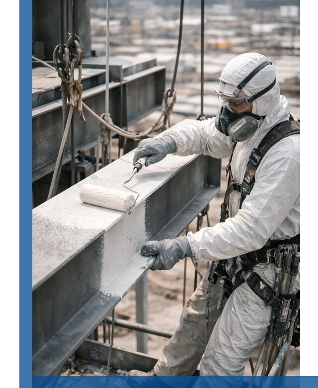 Профессиональная огнезащитная обработка металлоконструкций в Добрянке