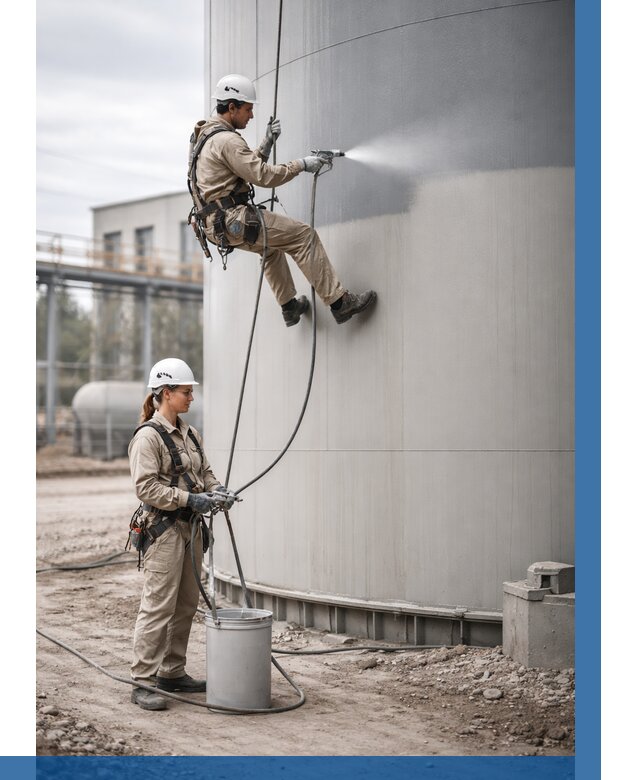 Покраска резервуаров в Добрянке от 1212 р. | ВЫСОТНИК-Дбр — заказать