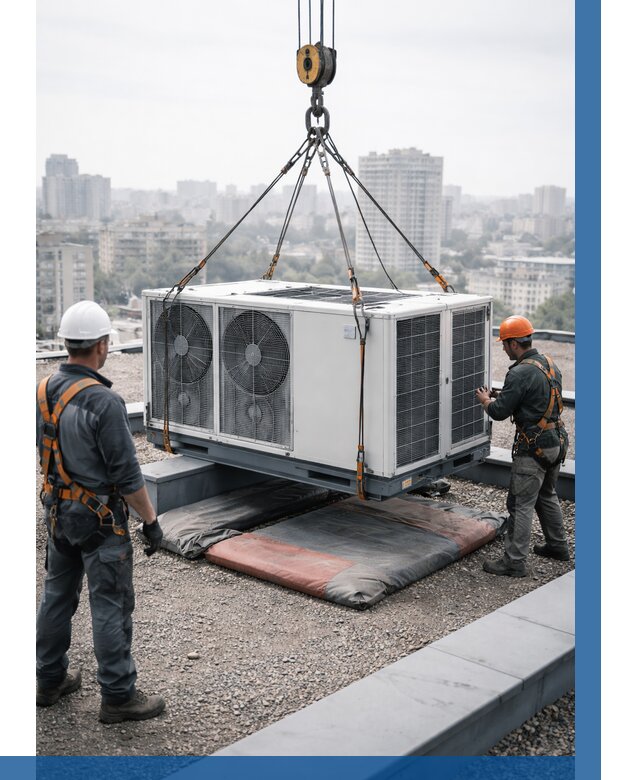 Подъем груза на крышу в Добрянке от 5051 р. | ВЫСОТНИК-Дбр заказать