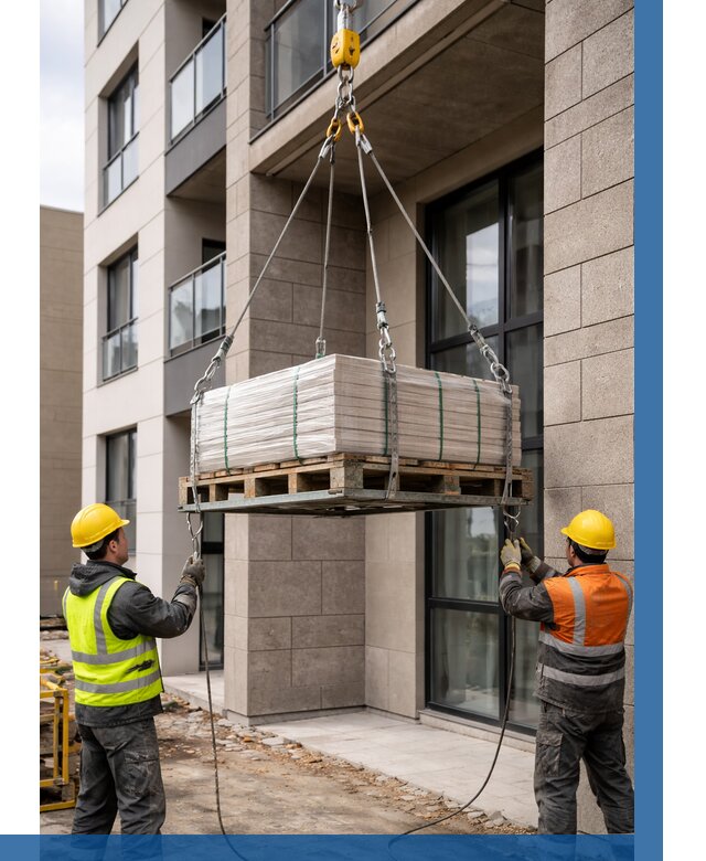 Подъем керамогранита на этаж в Добрянке от 3536 р. | ВЫСОТНИК-Дбр