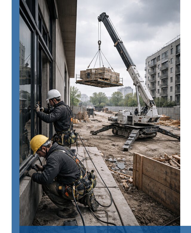 Аренда крана Пионер в Добрянке для строительных работ