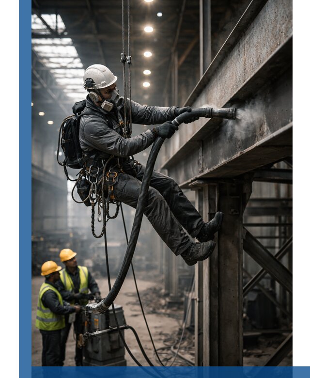 Обеспыливание конструкций в цехах промышленного производства в Добрянке