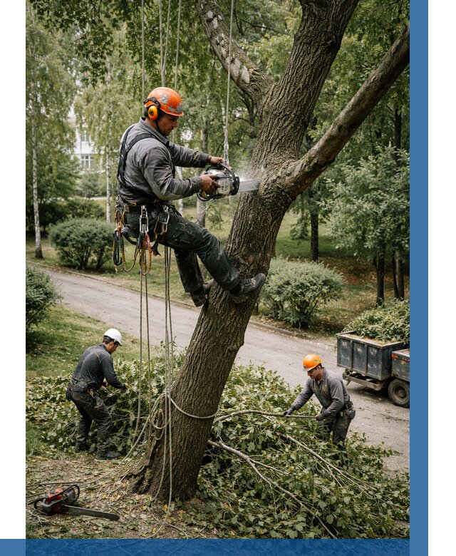 Кронирование деревьев в Добрянке от 6566 р. | ВЫСОТНИК-Дбр