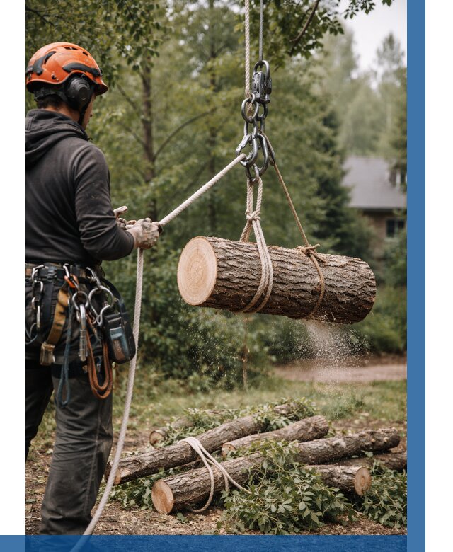 Валка деревьев частями в Добрянке от 7577 р. | ВЫСОТНИК-Дбр